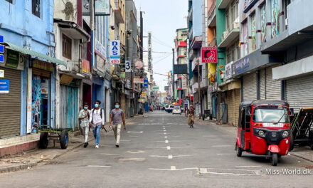Colombos tomme gader og frygt for corona i Sri Lanka