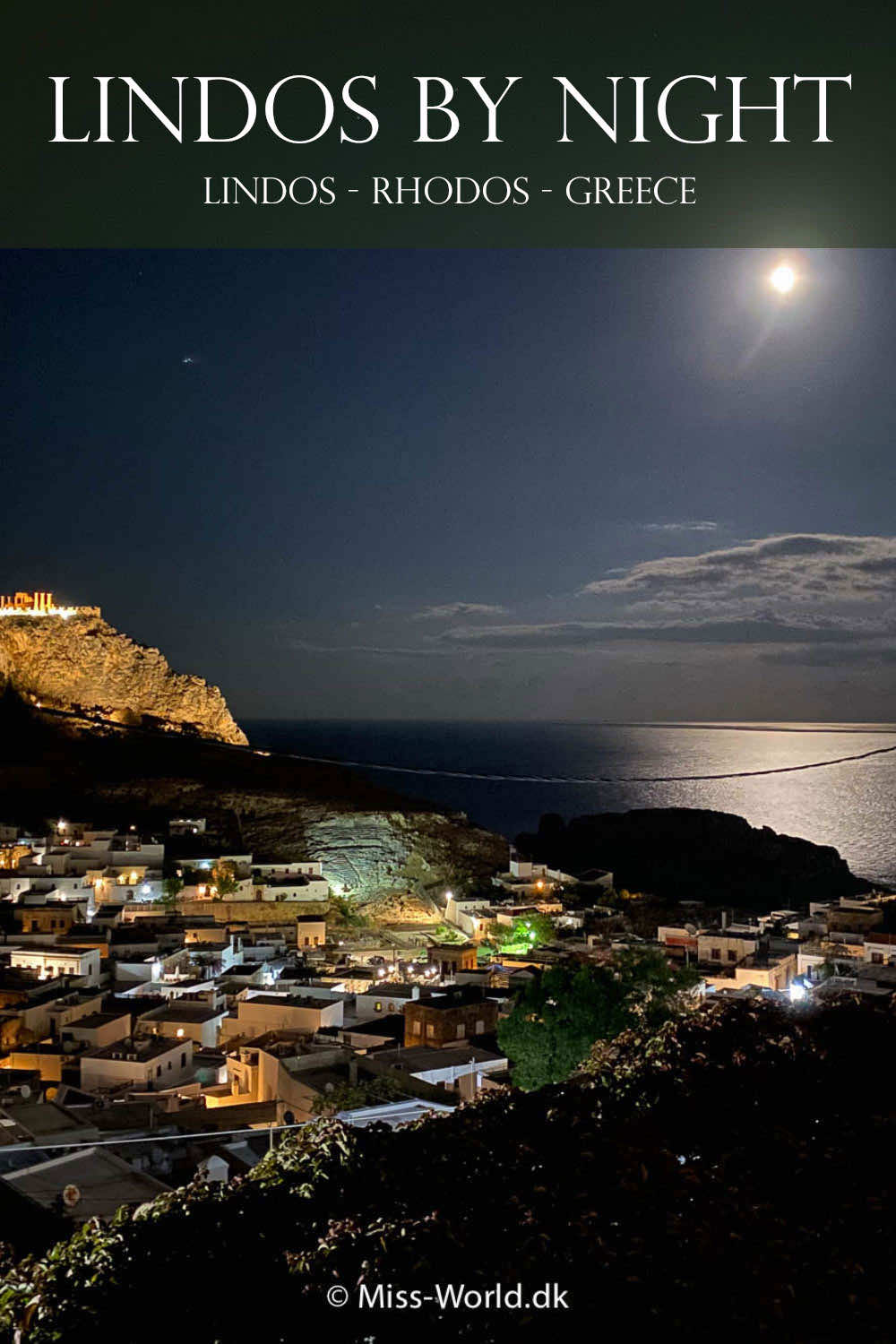 lindos akropolis by night pin