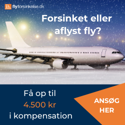 Hvis dit fly har været forsinket, overbooket eller aflyst, kan du have ret til flykompensation fra flyselskabet på op til 4.500 kr. pr. passager – samt dækning af ekstra udgifter.<br />
Det tager kun få minutter at indsende din ansøgning.