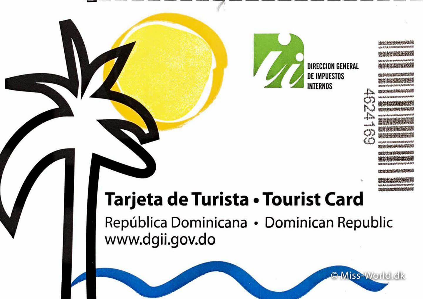 Turistkort til Den Dominikanske Republik
