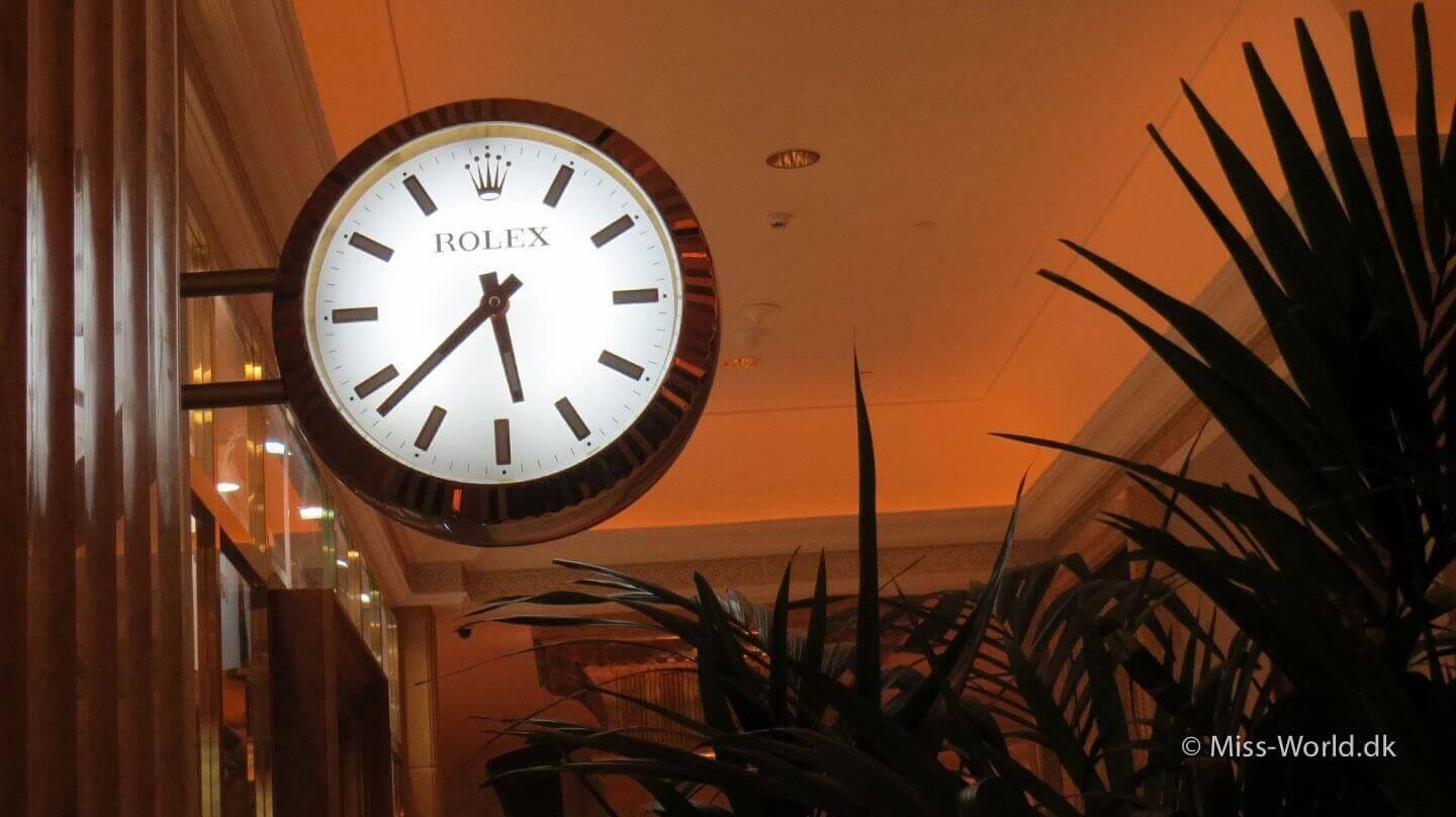 Giant Rolex watch, Emirates Palace Hotel Abu Dhabi