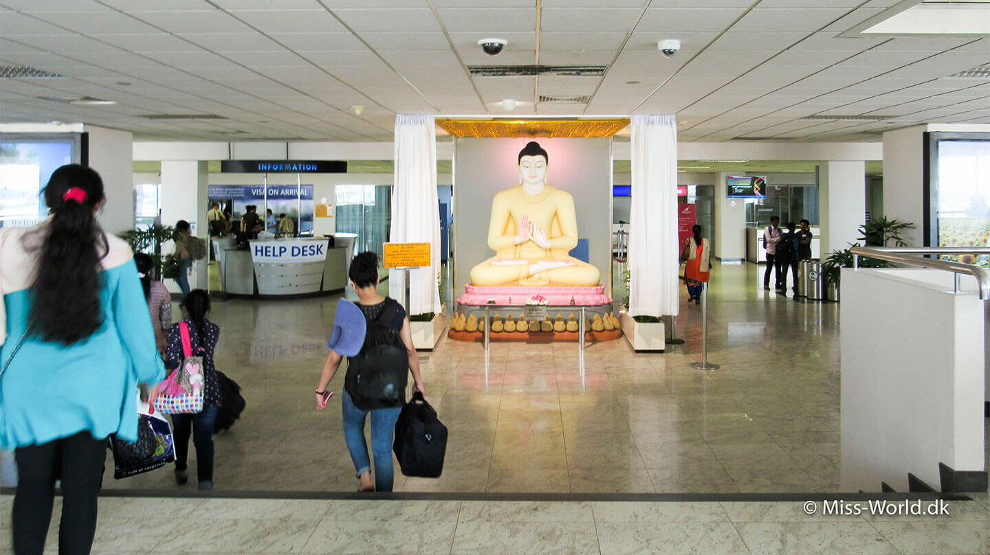Colombo lufthavn i Sri Lanka