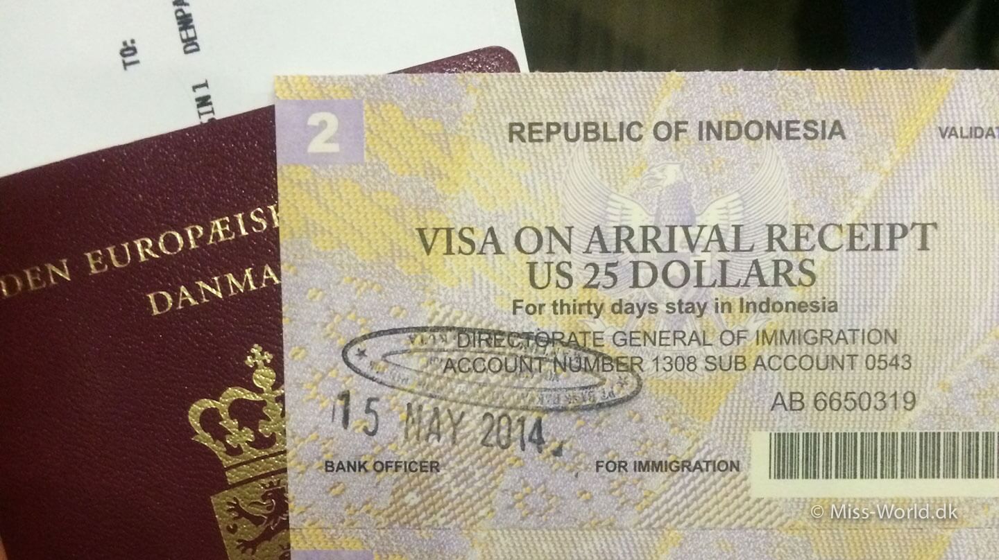 Sådan søger du visum til Bali, Indonesien