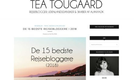 Anbefalet blandt De 15 bedste rejsebloggere i 2018