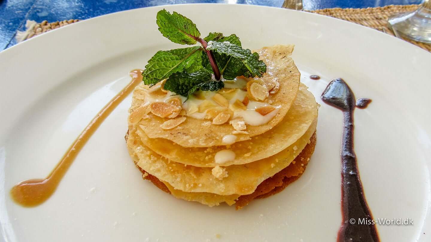 Dessert at Taros Café Restaurant Essaouira