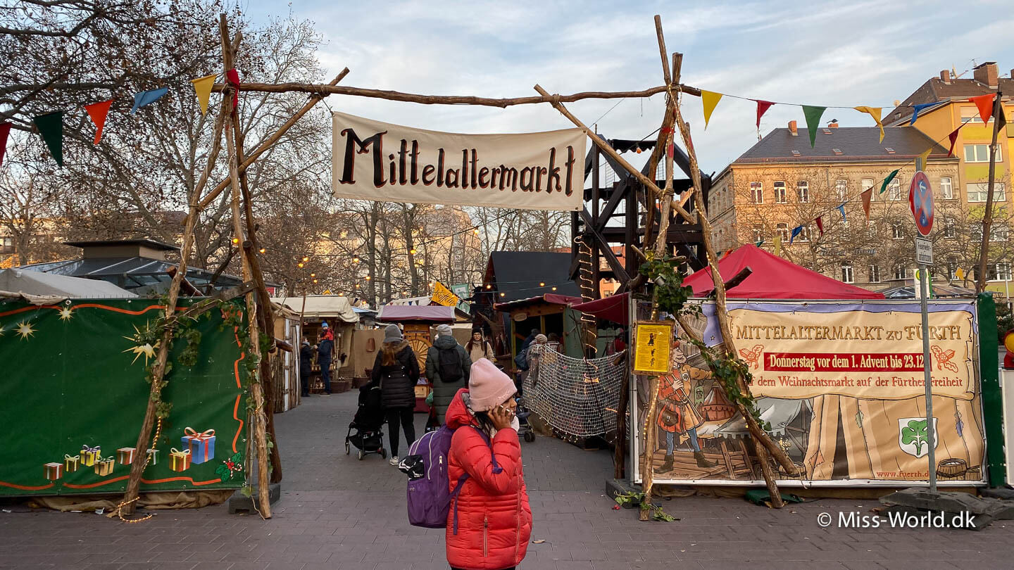 Fürth Mittelaltermarkt i Tyskland