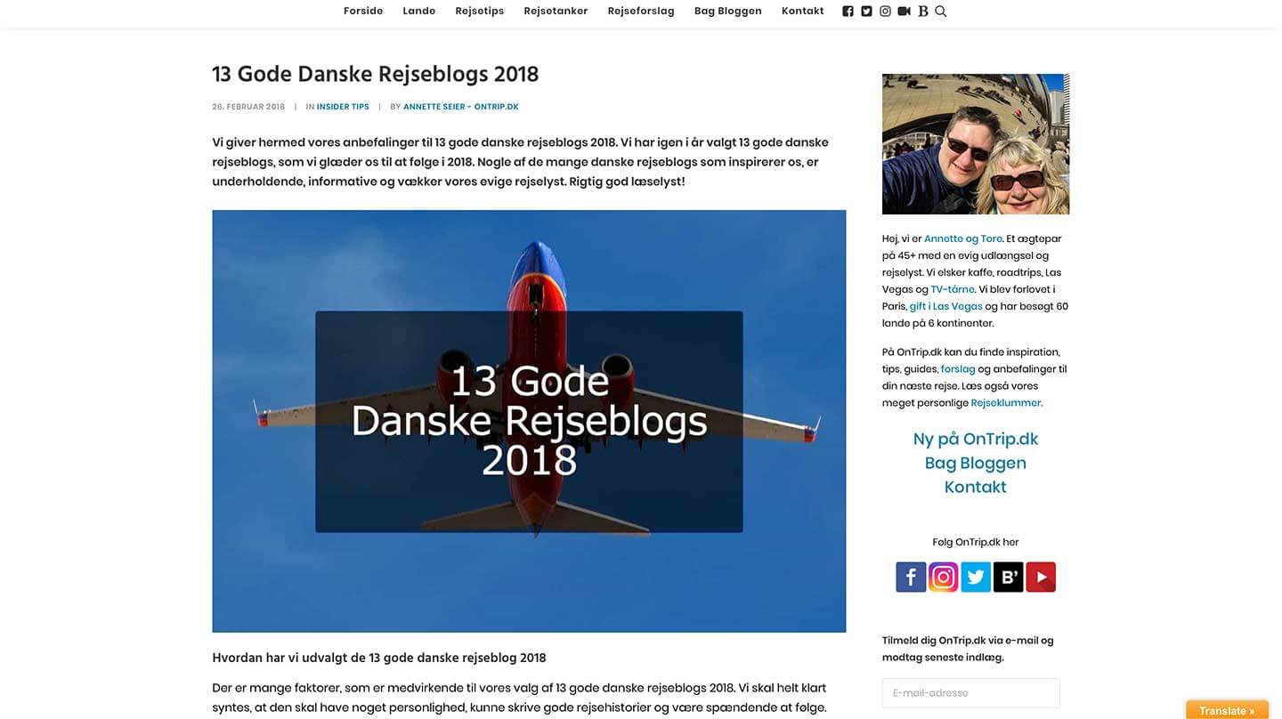 Gode Danske Rejseblogs