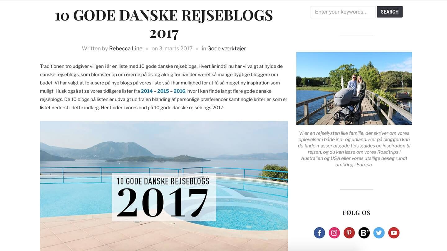 Gode Danske Rejseblogs
