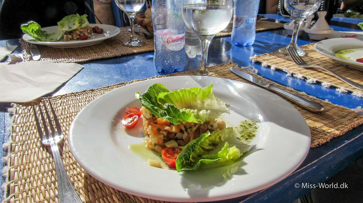 Taros Restaurant Essaouira Morocco Food Octopus